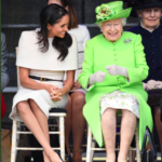 Duchess Meghan in Givenchy for a Day with the Queen
