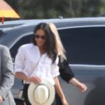 Duchess Meghan arrives in Ascot for Second Day of Audi Polo Match