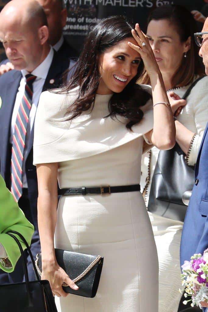 Givenchy Triple Leather Crossbody Bag Meghan Markle Dress Like