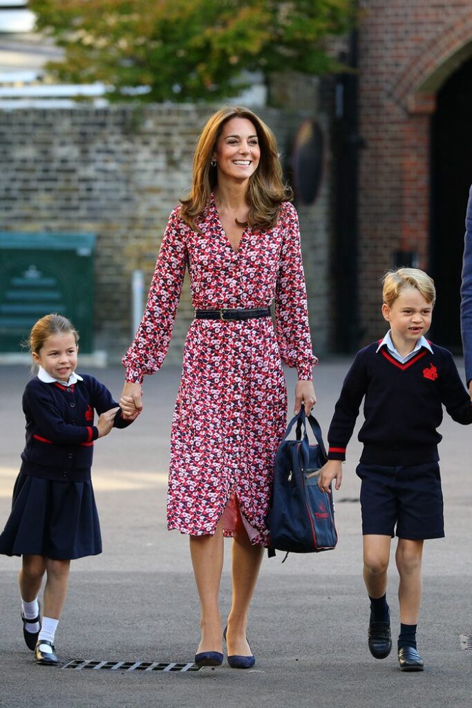 Michael Kors Carnation Georgette Shirtdress-Kate Middleton - Dress Like A  Duchess