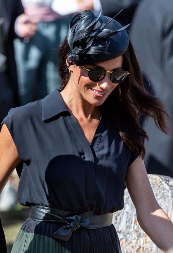 Meghan Markle Attends Society Wedding with Prince Harry - Dress Like A  Duchess