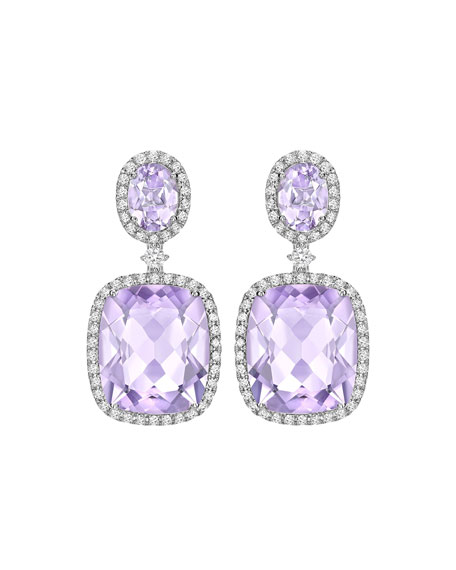 Kiki McDonough Blue Topaz Diamond Drop Earrings-Kate Middleton - Dress ...