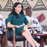 Royal Tour Day 10: Meghan Wears Emerald Jason Wu and Red Self-Portrait
