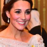 Kate Middleton in Lovers Knot Tiara for Buckingham Palace Reception