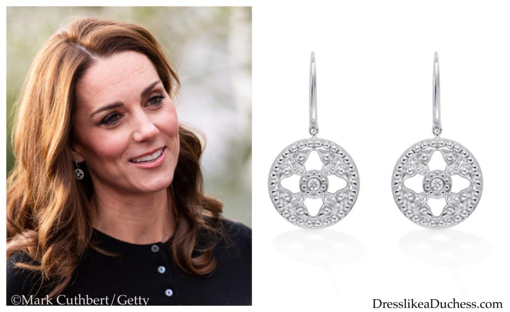Mappin & Webb Express White Gold and Diamond Drop Earrings-Kate ...