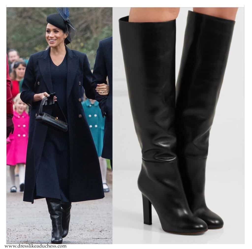 Victoria Beckham Leather Knee High Boots Meghan Markle Dress Like A Duchess