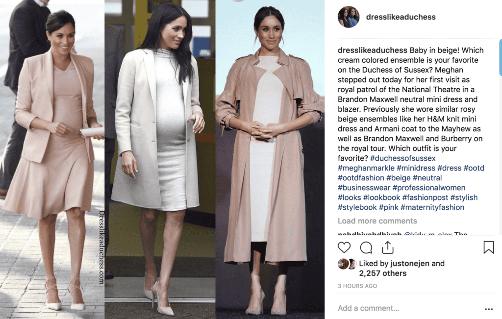 Meghan Markle in Blush Brandon Maxwell for Visit to National Theatre -  Dress Like A Duchess