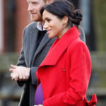 Meghan Markle in Red Sentaler for First Outing with Prince Harry in 2019