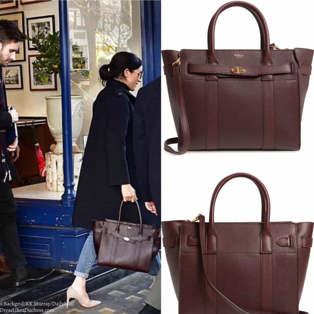 Mulberry Bayswater Burgundy Tote Meghan Markle Dress Like A Duchess