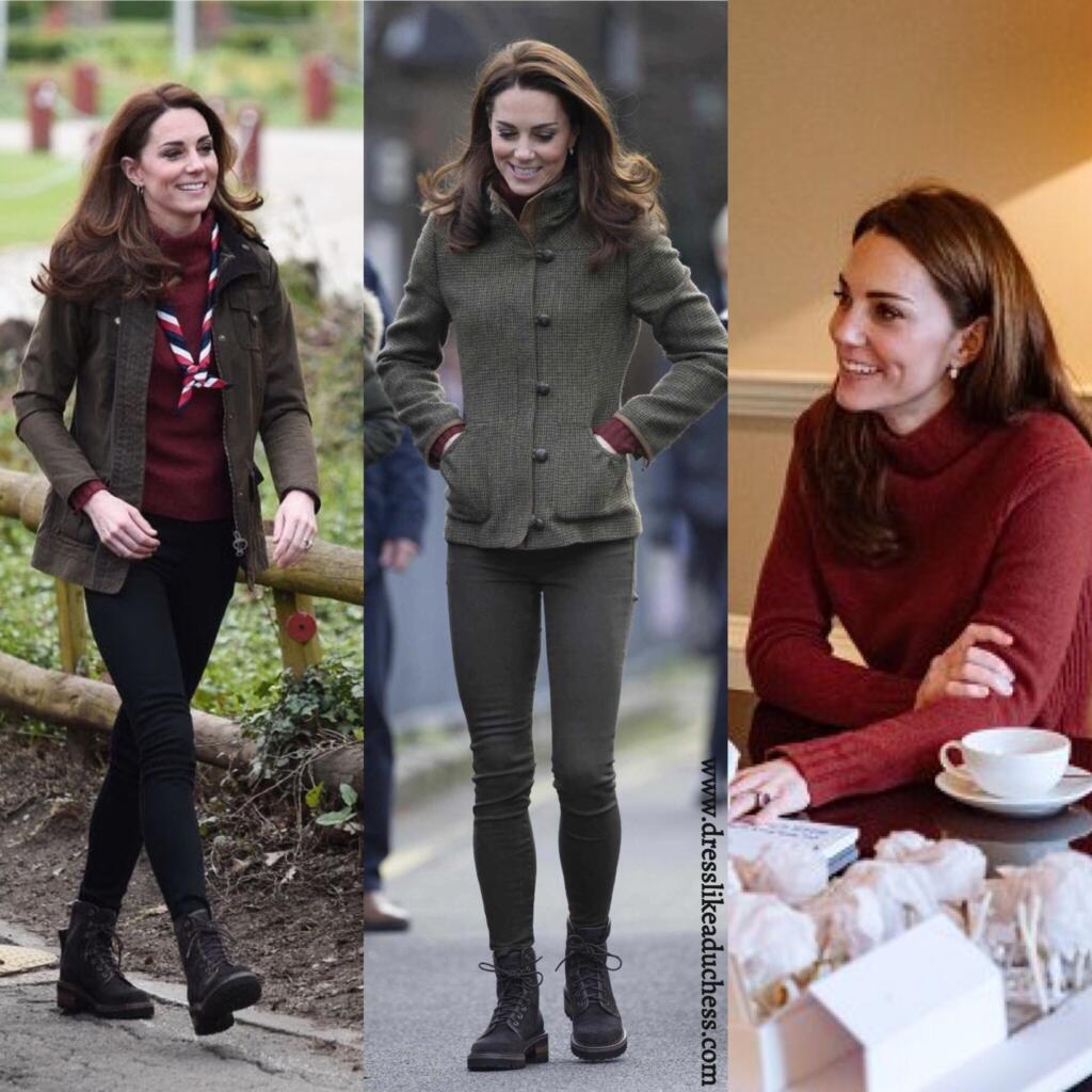 The Duchess of Cambridge Meets Scouts at Gilwell Park - Dress Like A ...