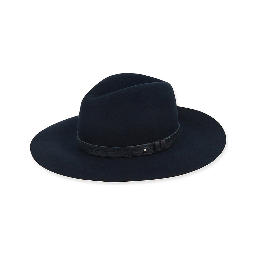Rag & Bone Navy Wide Brim Fedora Hat-Meghan Markle