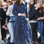 The Duchess of Cambridge in Polka Dots for Visit to Bletchley Park