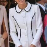 Kate Middleton in White Catherine Walker for Historic Garter Day
