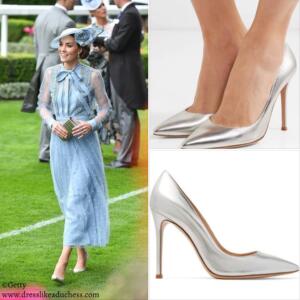 Kate Middleton in Blue Lace Ellie Saab for Royal Ascot - Dress Like A ...