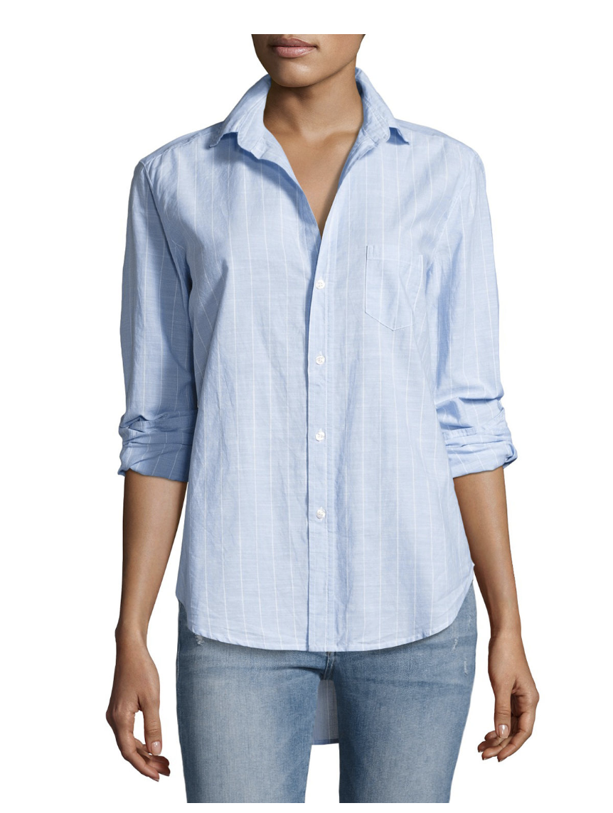 Frank and Eileen Chambray Blouse-Meghan Markle