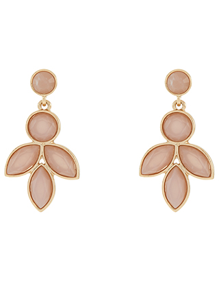 Polly Petal Pink Drop Earrings-Kate Middleton
