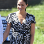 Meghan Markle Wears Printed Maxi for Visit to Nyanga