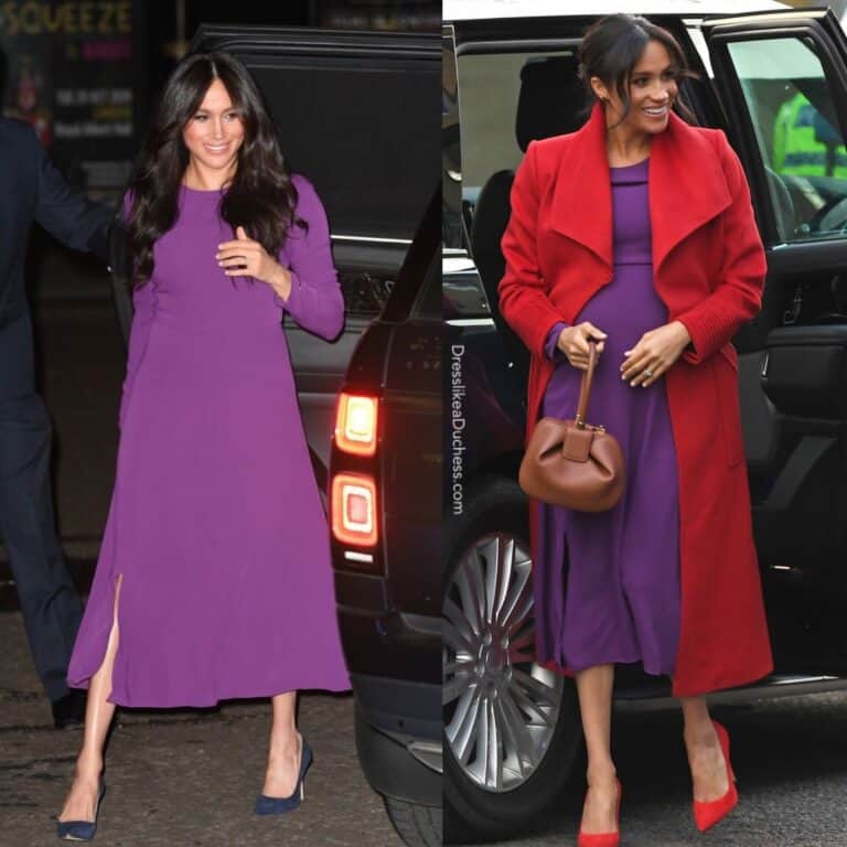 Meghan Markle In Purple Babaton Dress For One Young World Summit 