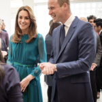 Kate Middleton in Green Maxi Dress for Aga Khan Centre Visit
