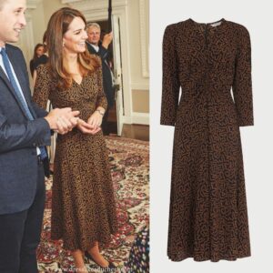 Kate Middleton in LK Bennett Gabrielle Dress for Teen Hero Reception ...