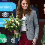 Duchess of Cambridge in Repeat Smythe Blazer for Visit to Shout Volunteer Event