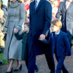Duchess of Cambridge in Catherine Walker for Royal Family Christmas