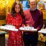 Duchess of Cambridge in Red Alessandra Rich for Christmas TV Special