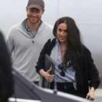 Meghan Markle Lands at Victoria Airport After Trip to California