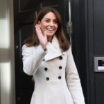 Kate Middleton in Reycled Reiss Coat for Second Day of Ireland Tour