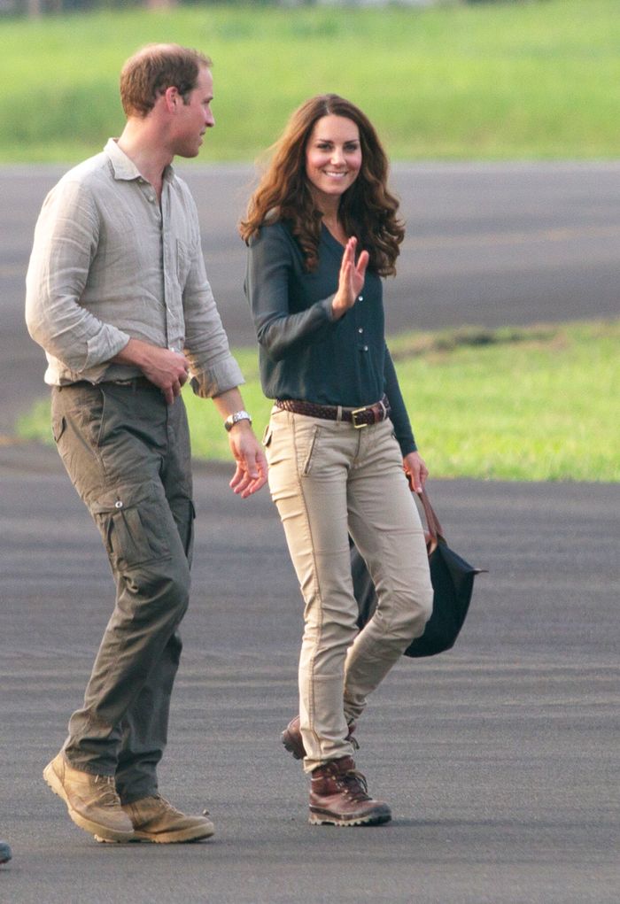 Kate Middleton, Duchess of Cambridge large black Longchamp…