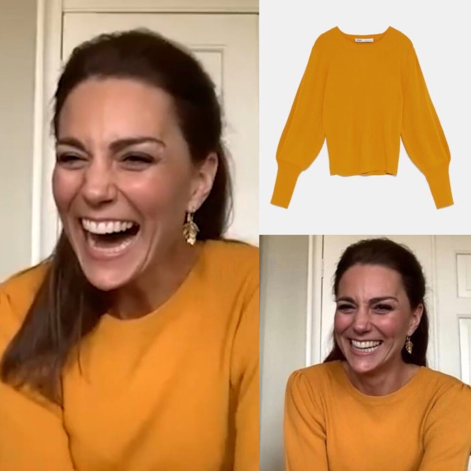 Kate Middleton Wears Zara Sweater for Zoom Call - Dress Like A Duchess