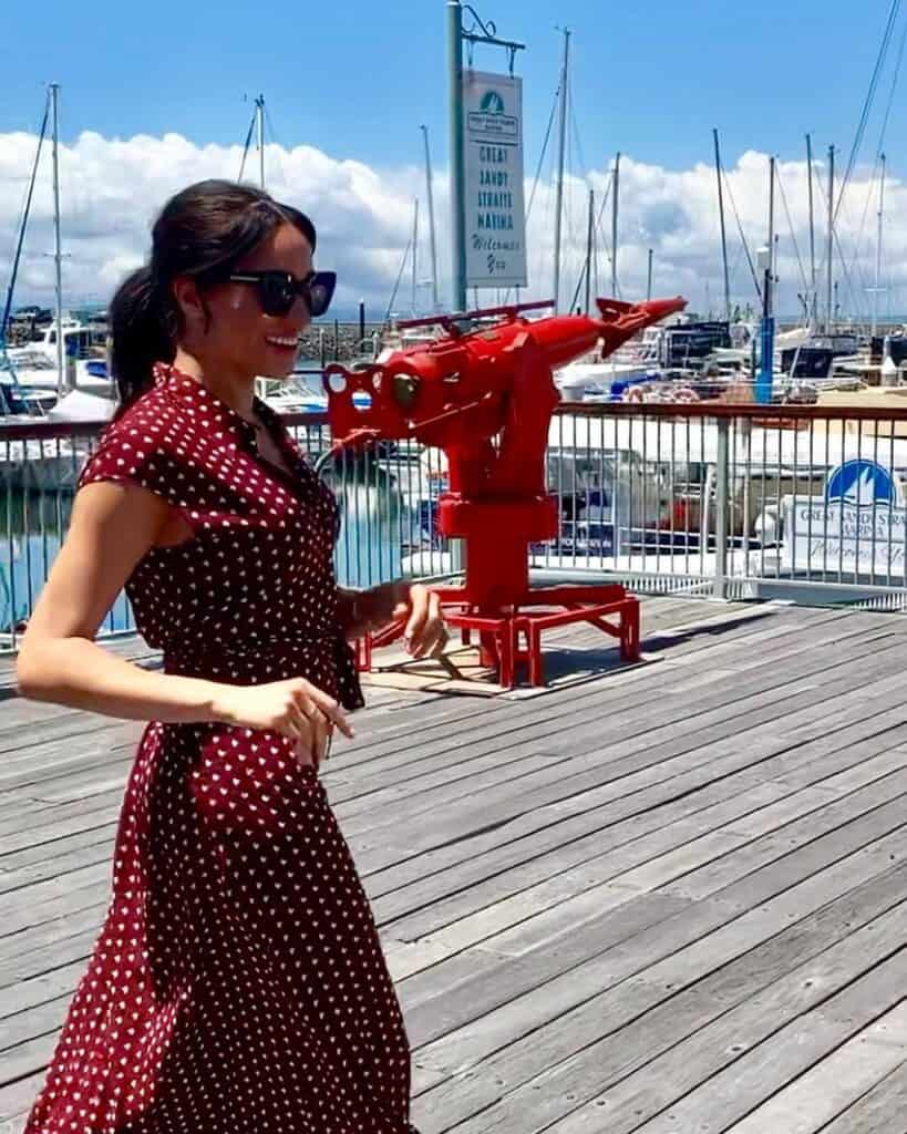 Other stories red polka dot sale dress