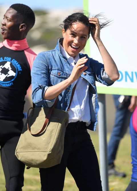 Meghan Markle Cuyana Bag With Her Initial