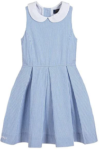 Ralph Lauren Polo Girls Blue Seersucker Dress-Princess Charlotte