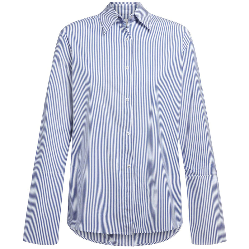 Misha Nonoo 'Husband' Blue & White Stripe Shirt-Meghan Markle