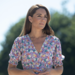 Kate Middleton in Faithfull Floral Midi for Visit to the Nook
