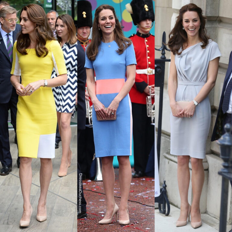 Kate Middleton in Repeat Yellow Roksanda Dress for Australia Call ...
