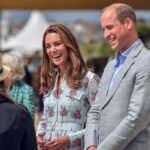 Kate Middleton in Floral Emilia Wickstead Dress for Arcade Stop