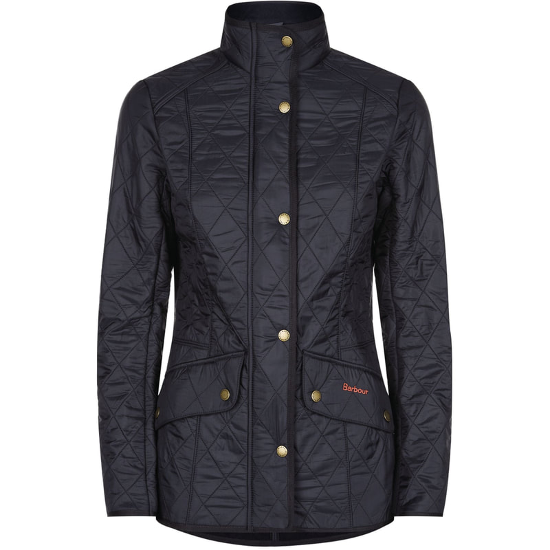 Barbour 'Cavalry' Quilted Navy Jacket-Meghan Markle
