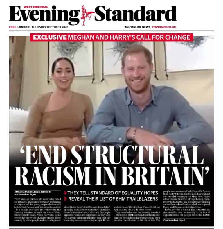 Meghan Markle And Prince Harry Discuss Structural Racism In Interview ...