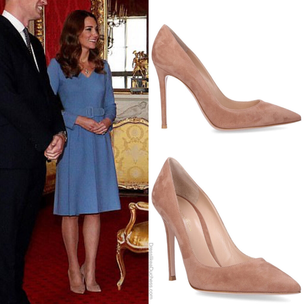 Kate Middleton in Shades of Sapphire to Host Palace Meeting - Dress ...