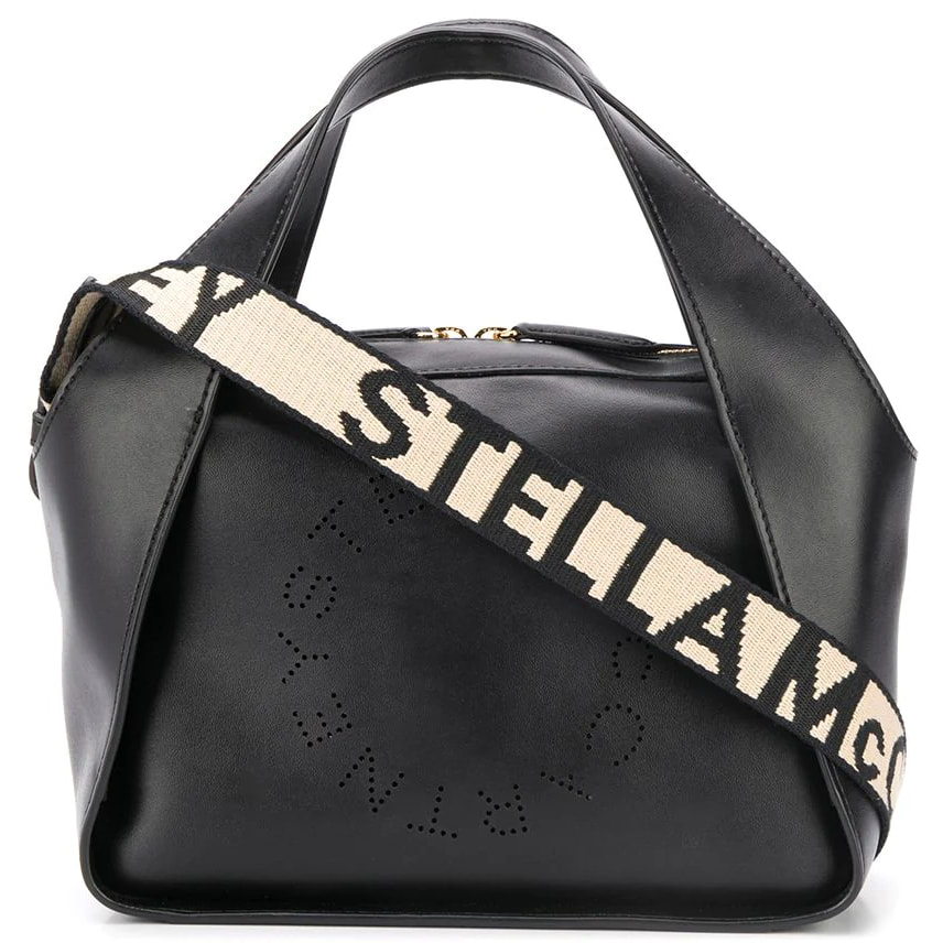 Stella McCartney Logo Black Crossbody Bag-Meghan Markle