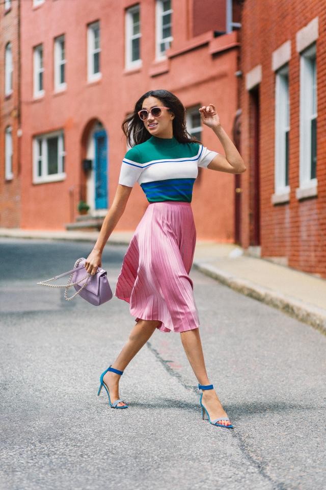 Pink Pleated Skirt – How to Wear Latest Fashionable Design this Summer –  The Streets