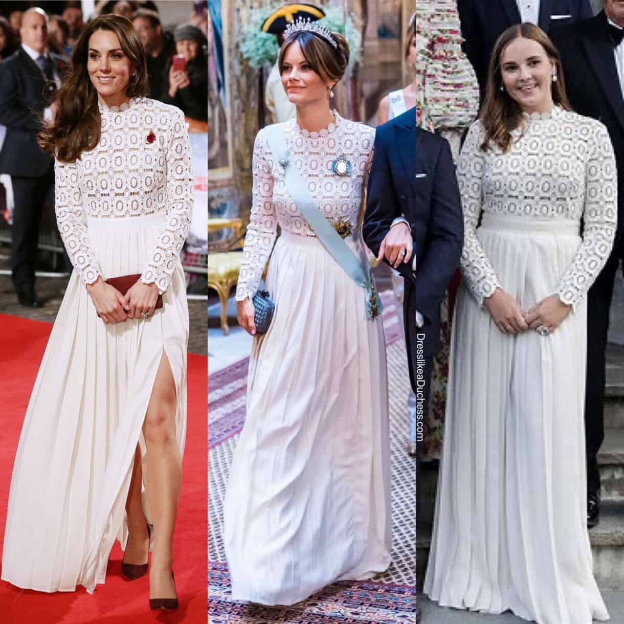 Kate Middleton's Iconic Self Portrait Dress is Back in Stock - Dress ...