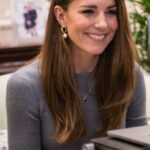 Kate Middleton in Gray Jumper for Holocaust Remembrance Day