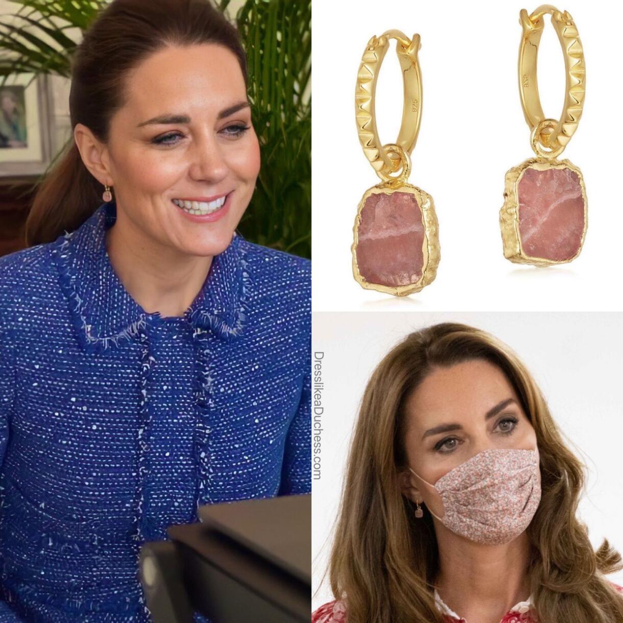 Kate Middleton in Tweed Repeat for Call Thanking Teachers - Dress Like ...