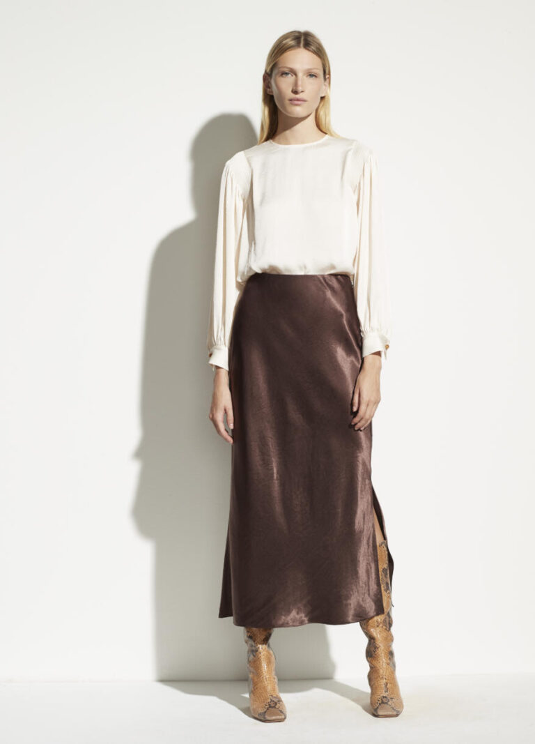 Recreate Meghan Markle's Royally Chic Satin Skirt Look on a Budget ...