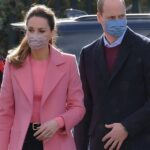 Kate Middleton in Soft Pink Wrap Coat for First In-Person Engagement of 2021