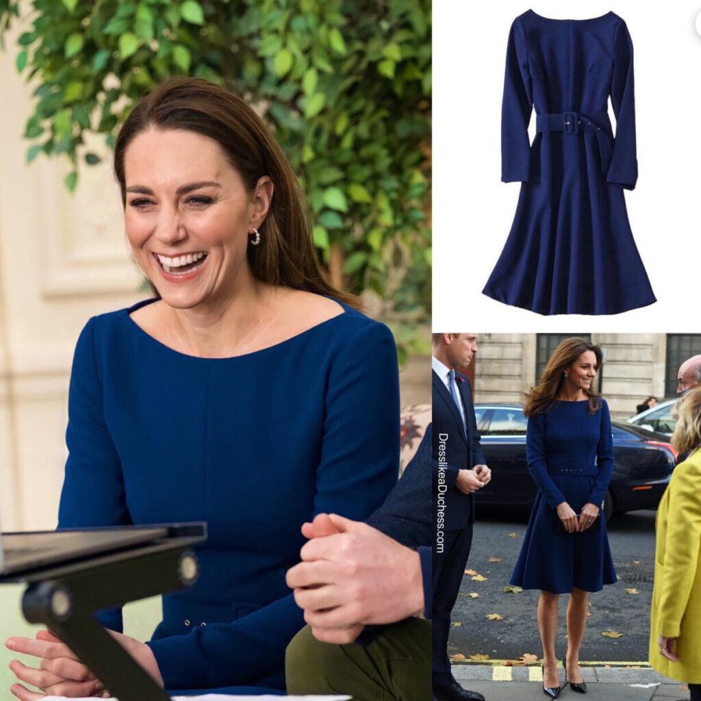 Kate Middleton in Blue Emilia Wickstead for Commonwealth Day - Dress ...