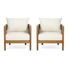 Noble House Rattler Acadia Wood Outdoor Chairs-Meghan Markle